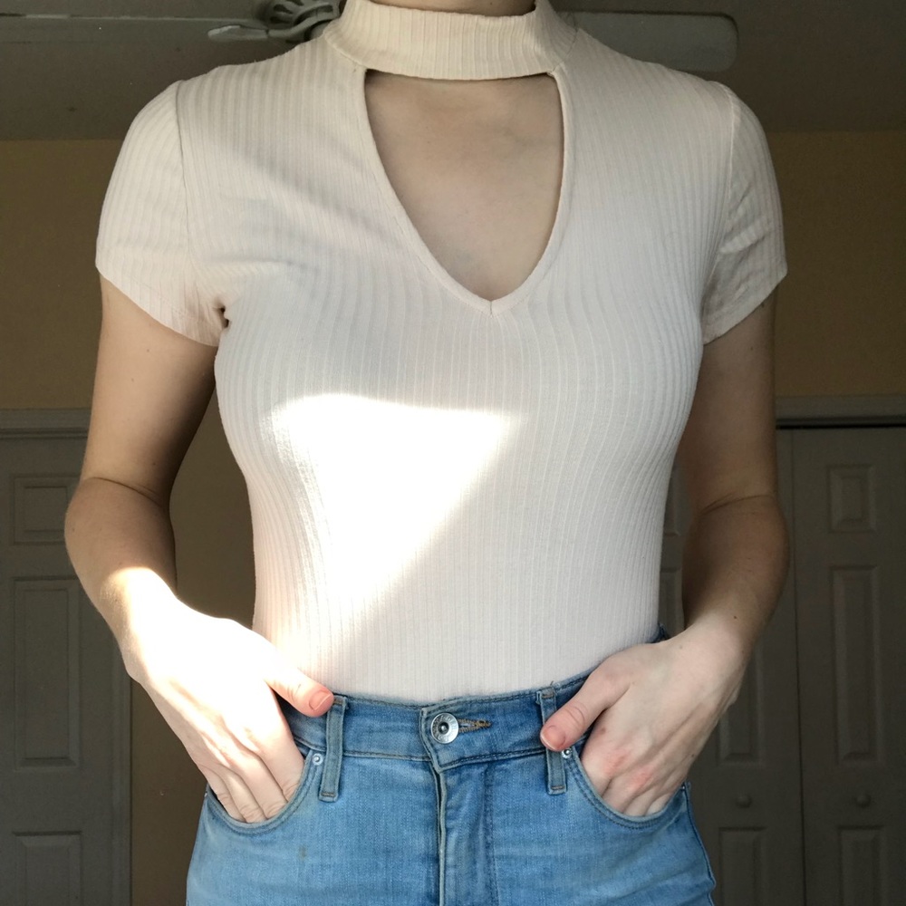 Pink Low Cut Top